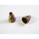 2x antikgoldfarben Perlenkappen ca. 11x9mm goldfarbene Perlen Kappen - Schmuckzubehör goldfarben Perlenkappe - Leisure-Beads DIY