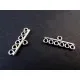 2x Kettenverbinder 20x7mm Chandelierverteiler Kettenverteiler silberfarben - Schmuckzubehör - Leisure-Beads DIY