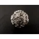 1x grosse 20mm Draht Metallperle silberfarben Spacer - Schmuckzubehör Metallperle - Leisure-Beads DIY