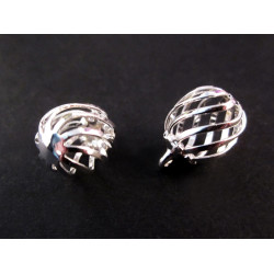 Leisure-Beads - 1x hellsilberfarbene Spirale als runder Anhänger 14x10mm Schmuckanhänger - Schmuckzubehör Anhänger