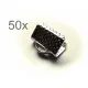 50x Bandklemme 10mm silberfarben - Schmuckzubehör - Leisure-Beads DIY