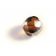 1x 14mm braune geschliffene Kristallglasperle - Schmuckzubehör Kristallglasperlen