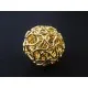 1x große vergoldete 18mm Draht Metallperle goldfarbene Drahtperle Spacer - Schmuckzubehör Metallperle - Leisure-Beads DIY