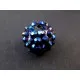 1x pflaumenblaue Shamballa 16mm Strass Perle mit AB-Effekt - Schmuckzubehör Shamballa - Leisure-Beads DIY