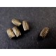 5x Tube Metallperlen bronze 7x4mm bronze Spacer - bronze Schmuckzubehör Metallperle