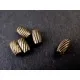 5x Tube Metallperlen bronze 7x4mm bronze Spacer - bronze Schmuckzubehör Metallperle - Leisure-Beads DIY