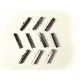 10x Bandklemme 35mm dunkel metallfarben / schwarz - Schmuckzubehör - Leisure-Beads DIY