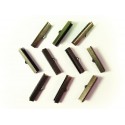 10x bronzefarbene Bandklemme 30mm Bandverbinder- Schmuckzubehör