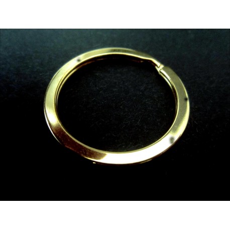 Leisure-Beads - Schlüsselring goldfarben 32mm goldfarben II. Wahl vermessingter Schlüsselring stabil und massiv - Schmuckzubehör