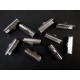 10x silber Bandklemme 20mm silberfarben - Schmuckzubehör