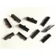 10x Bandklemme 20mm dunkel metallfarben / schwarz - Schmuckzubehör - Leisure-Beads DIY