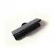Metallschwarze Bandklemme 20mm dunkel metallfarben / schwarz - Schmuckzubehör - Leisure-Beads DIY