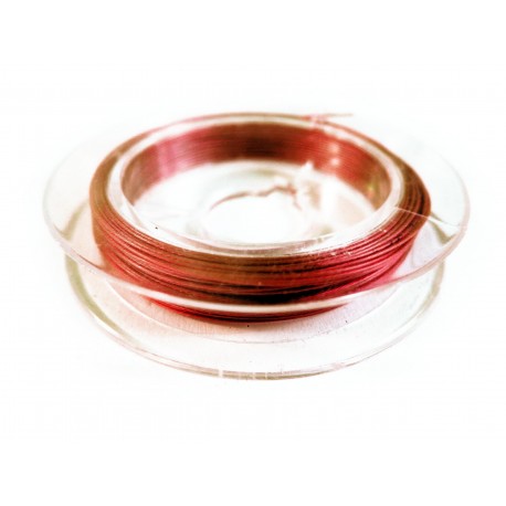Leisure-Beads - Rotbrauner Schmuckdraht 0,38mm nylonummantelt - Schmuckzubehör