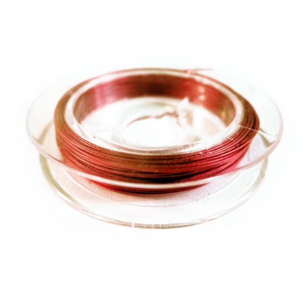 Rotbrauner Schmuckdraht 0,38mm nylonummantelt - Schmuckzubehör - Leisure-Beads DIY