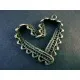 1x filigranes bronze Herz Anhänger ca. 31x31mm Trachtenherz bronze Schmuckanhänger - bronze Schmuckzubehör - Leisure-Beads DIY