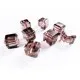 8x amethyst Kristallglas Würfel Perlen mit geschliffener Kante 10x10mm - Glasschmuck Schmuckzubehör - Leisure-Beads DIY