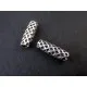 2x Tube silberfarbene Röhrchen 14x14x4mm Metallperlen Spacer - Schmuckzubehör Metallperle - Leisure-Beads DIY