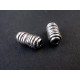 2x Tube silberfarbene Röhrchen 11x6mm Metallperlen Spacer - Schmuckzubehör Metallperle