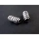 2x Tube silberfarbene Röhrchen 11x6mm Metallperlen Spacer - Schmuckzubehör Metallperle - Leisure-Beads DIY