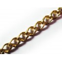 50cm goldfarbene Kette 11x7mm Gliederkette mit großen Gliedern - Schmuckzubehör