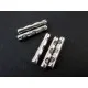Tube silberfarbene Röhrchen 14.5x2.5mm Metallperlen Spacer - Schmuckzubehör Metallperle - Leisure-Beads DIY