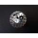 1x große 22mm silber Pailletten Perle - Schmuckzubehör