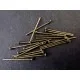 30 bronze Nietstifte 18mm bronzefarbener Schmuckdraht mit Kopf - bronze Schmuckzubehör - Leisure-Beads DIY