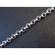 Hellsilberfarbene Jasseronkette aus Eisen 3x3x1mm - Schmuckzubehör