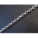 1m hellsilberfarbene Eisenkette 3x3x1mm Gliederkette - Schmuckzubehör