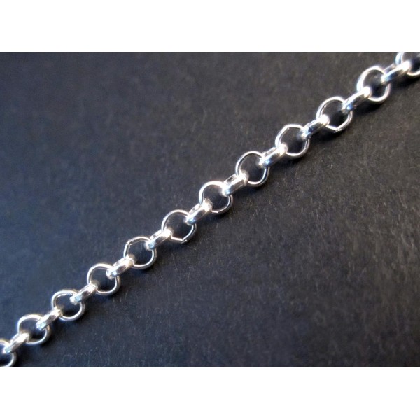 1m hellsilberfarbene Eisenkette 3x3x1mm Gliederkette - Schmuckzubehör - Leisure-Beads DIY