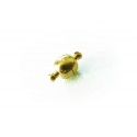 1x goldfarbener Magnetverschluss 11x5mm - Schmuckzubehör