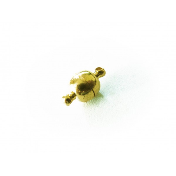 1x goldfarbener Magnetverschluss 11x5mm - Schmuckzubehör