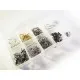 42 Ohrhaken und Ohrclips als Schmuckzubehör Set in Sortierbox - Schmuckzubehör Set - Leisure-Beads DIY