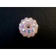 1x hellrosa Shamballa 14mm Strass Perle mit AB-Effekt - Schmuckzubehör Shamballa
