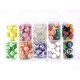 Box aus buntem Perlenmix aus Acryl und Polymer Clay - Schmuckzubehör Set