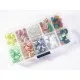 Box aus buntem Perlenmix aus Acryl und Polymer Clay - Schmuckzubehör Set - Leisure-Beads DIY