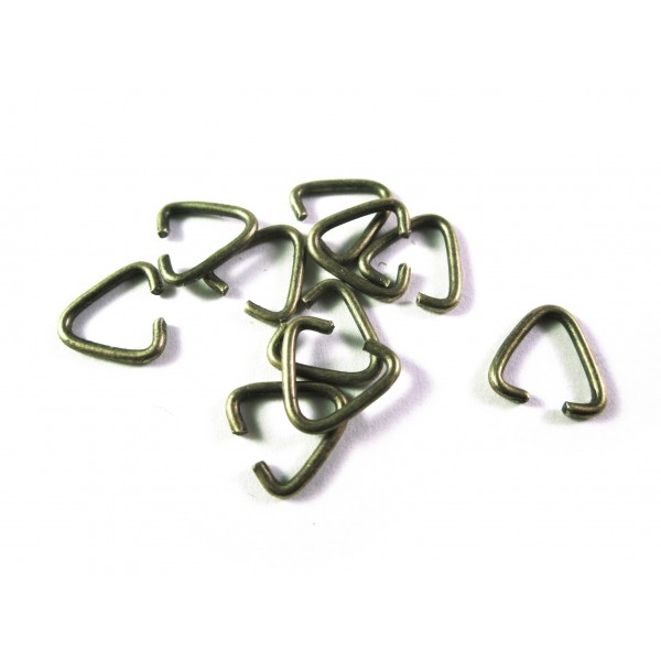 10x bronzefarben Collierschlaufe 10x9mm Anhängerhaken - Schmuckzubehör - Leisure-Beads DIY