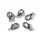 5x Karabinerhaken schwarz metallfarben 14mm Schmuckverschluss - Schmuckzubehör - Leisure-Beads DIY
