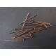 30 kupfer Nietstifte 30mm kupferfarbener Schmuckdraht mit Kopf - kupfer Schmuckzubehör - Leisure-Beads DIY