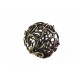 1x große bronze 18mm Draht Metallperle bronzefarbene Drahtperle Spacer - Schmuckzubehör Metallperle