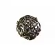 1x große bronze 18mm Draht Metallperle bronzefarbene Drahtperle Spacer - Schmuckzubehör Metallperle - Leisure-Beads DIY