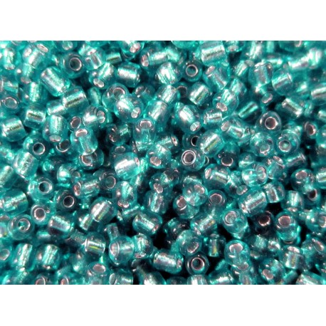Leisure-Beads - 10g smaragdgrüne Rocailles 2mm (12/0) Silbereinzug - Schmuckzubehör Rocailles