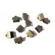10x glatte bronze Bandklemme 7mm bronzefarben - bronze Schmuckzubehör - Leisure-Beads DIY