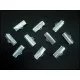 10x Bandklemme 16mm II WAHL hellsilber platinfarben - Schmuckzubehör Bandklemme - Leisure-Beads DIY
