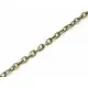 50cm bronzefarbene Kette 4x2,5mm gemusterte bronze Gliederkette - bronze Schmuckzubehör - Leisure-Beads DIY