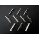 10x Bandklemme 30mm silberfarben - Schmuckzubehör - Leisure-Beads DIY