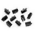 10x gunmetal Bandklemme 13mm Bandverbinder - gunmetal Schmuckzubehör