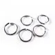 10x Biegering 15mm Aluminium rund platinfarben hellsilber - Schmuckzubehör Biegering - Leisure-Beads DIY