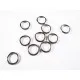 10x geschlossener Ring 12mm x 1mm hellsilberfarben - Schmuckzubehör - Leisure-Beads DIY