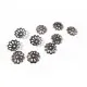10x filigrane bronze Perlenkappen ca. 8mm bronzefarbene runde Perlen Kappen - Schmuckzubehör bronze Perlenkappe - Leisure-Beads DIY